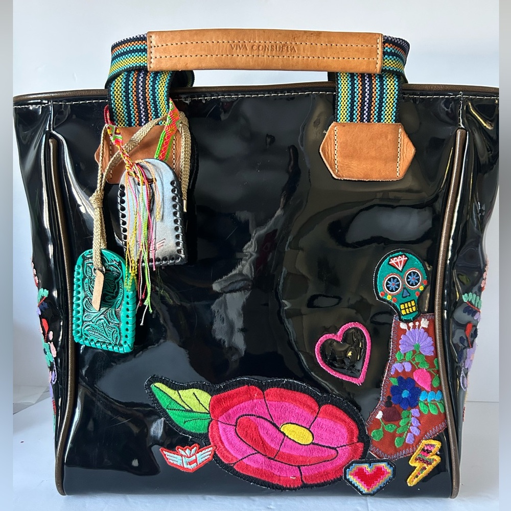 Consuela Poppy Playa Classic Tote - Dia de Los Muertos Grande - Picture 3 of 16